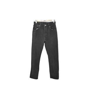 Levis 501s Black Button Closure, Straight Slim Leg, 24"